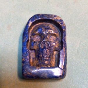 Gemstone healing stone LapisLazuli  75 gram one of a kind skull